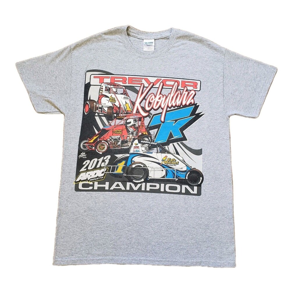 Trevor Kobylarz 2013 ARDC Midget Champion Sz Medium Mens Double Side T-Shirt